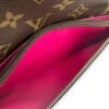 Christmas Animation Pochette Wallet On Chain Brown in Monogram Coated Canvas, Gold hardware - Image 12