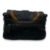 Gaucho Black Crossbody Bag in Calfskin, Ruthenium hardware - Image 2