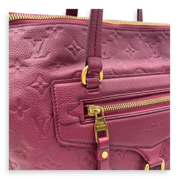 Lumineuse PM Red Tote Bag in Empreinte Leather, Gold hardware - Image 8