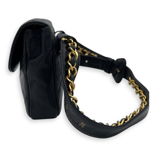 CC 65/26 Blue Belt Bag in Lambskin, Gold hardware - Image 4