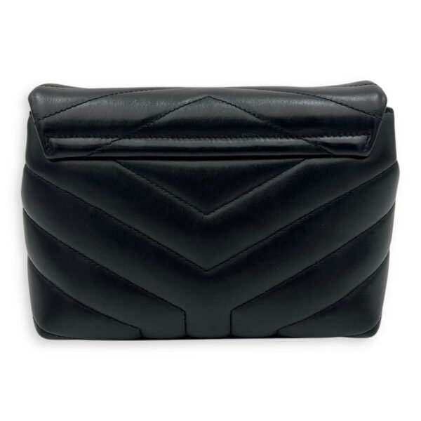 Loulou Toy Black Crossbody Bag in Calfskin, Gold hardware - Image 2