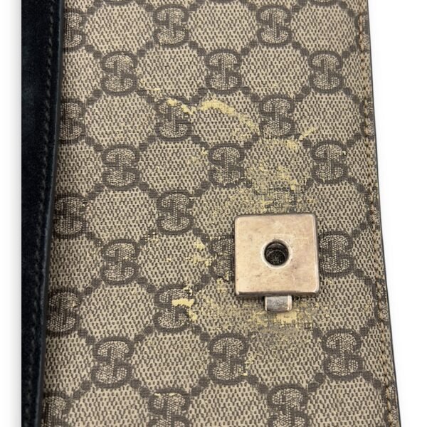 Dionysus Shoulder Bag Beige in Suede Leather, Silver hardware - Image 10