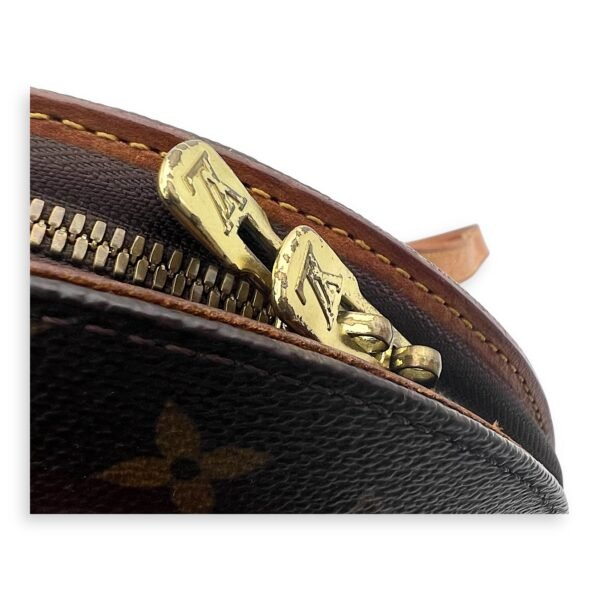 Ellipse Backpack Brown in Monogram Coated Canvas, Gold hardware - Image 8