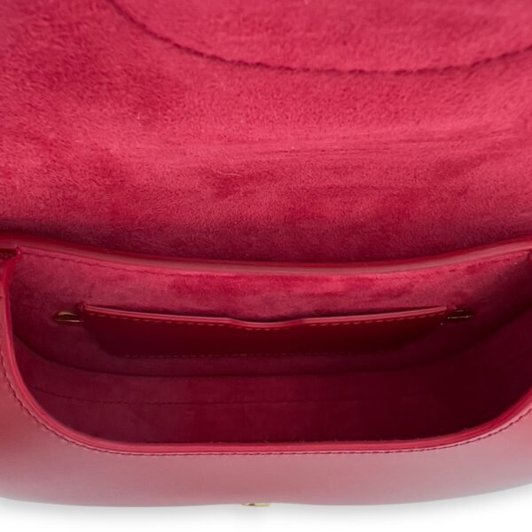 Bobby Small Red Shoulder Bag in Calfskin, Gold hardware - Image 6