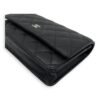 CC Wallet On Chain Black in Caviar Leather, Silver hardware - Image 8