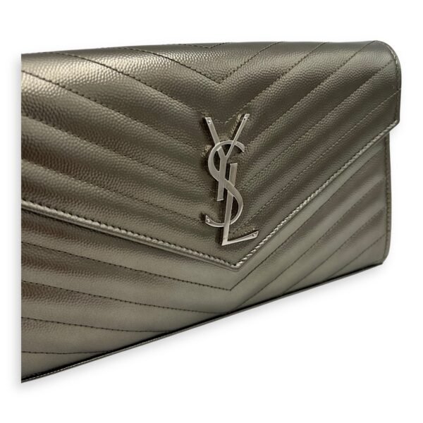 Cassandre Wallet On Chain Silver in Caviar Leather, Silver hardware - Image 12
