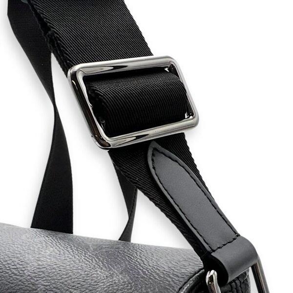 District PM Black Messenger in Monogram Coated Canvas, Silver hardware - Image 8