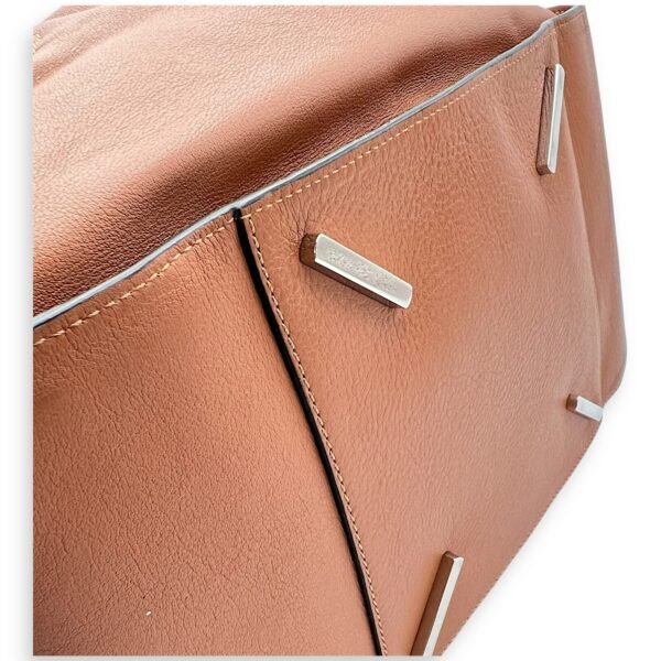 Hammock Medium Brown Shoulder Bag in Calfskin, Silver hardware - Image 8
