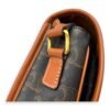 Folco Shoulder Bag Brown in Coated Canvas, Gold hardware - Image 8