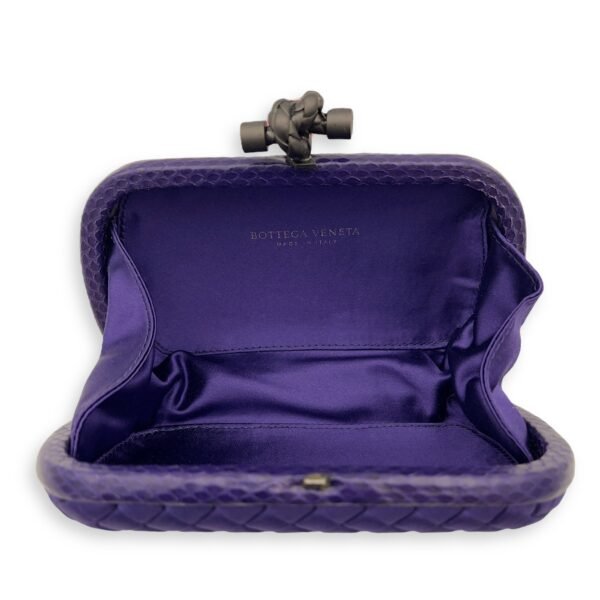 Knot Clutch Purple in Others, Ruthenium hardware - Image 8