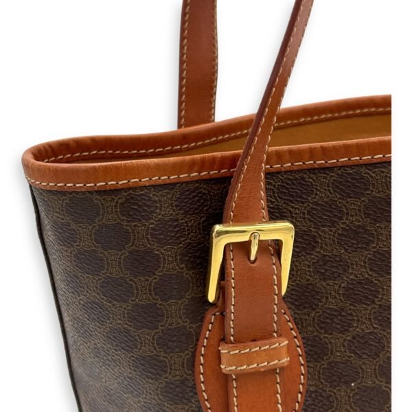 Macadam Tote Bag Brown in Coated Canvas, Gold hardware - Image 8