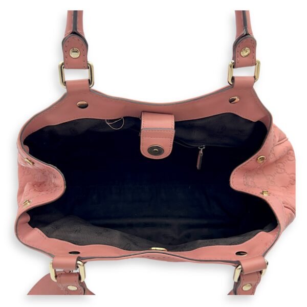 GG Top Handle Bag Pink in Calfskin, Silver hardware - Image 4