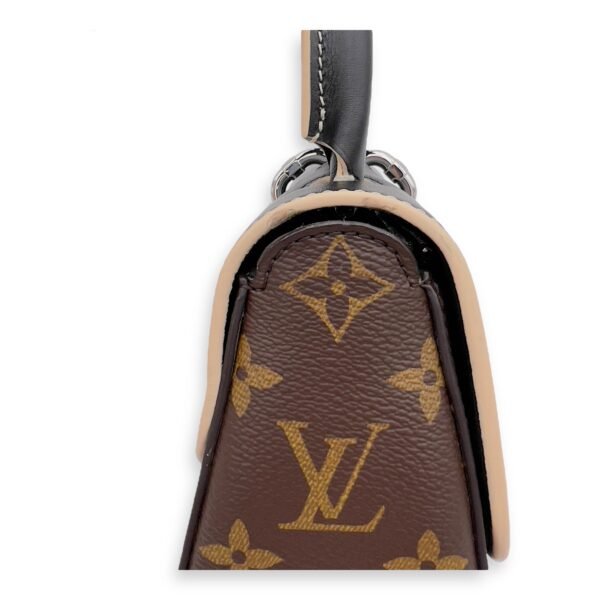 Chain It Top Handle Bag Brown in Monogram Coated Canvas, Silver hardware - Image 6