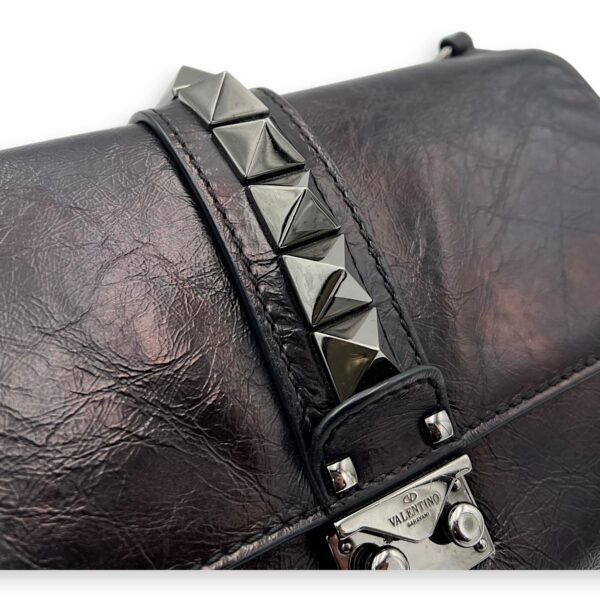Glamlock Black Shoulder Bag in Calfskin, So Black hardware - Image 8