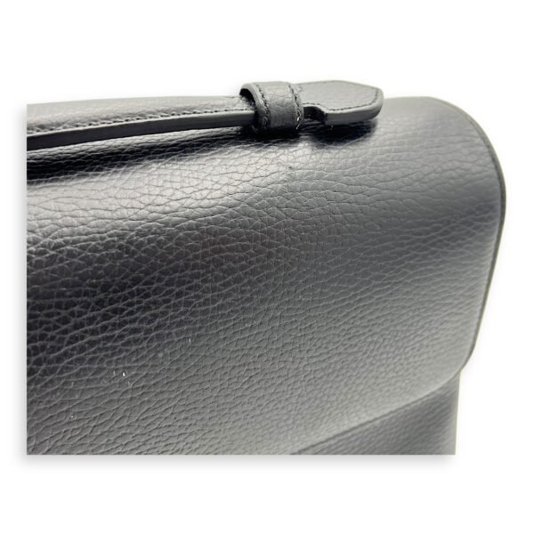 Interlocking G Top Handle Bag Black in Calfskin, Silver hardware - Image 8