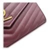 Cassandre Red Wallet On Chain in Calfskin, Gold hardware - Image 8