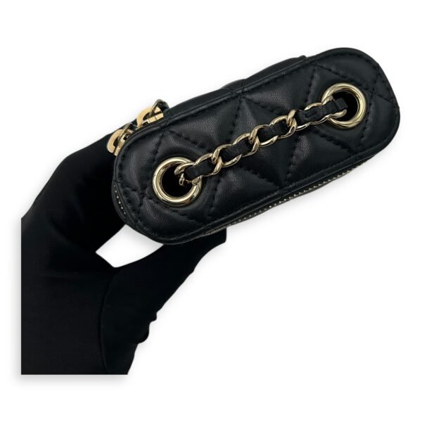 CC Vanity Bag Black in Lambskin, Gold hardware - Image 7