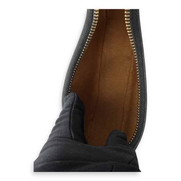 Ava Mini Brown Shoulder Bag in Coated Canvas, Gold hardware - Image 8