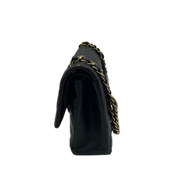Classic Shoulder Bag Medium Black in Lambskin, Gold hardware - Image 3