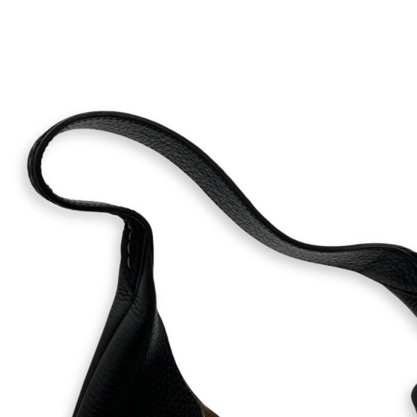Hobo Shoulder Bag Black in Calfskin - Image 8