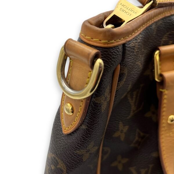 Estrela GM Brown Shoulder Bag in Monogram Coated Canvas, Gold hardware - Image 8
