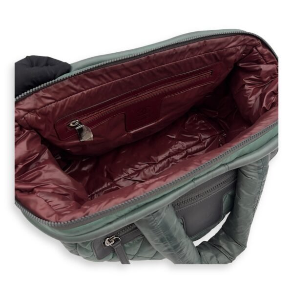 Coco Cocoon Top handle bag in Nylon, Silver Hardware - Image 6