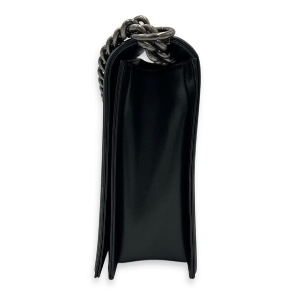 Boy Large Crossbody bag in Lambskin, Ruthenium Hardware - Image 4