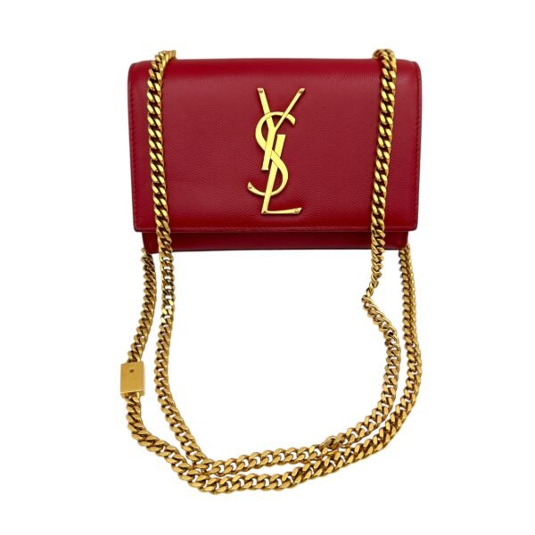 Kate Mini Shoulder bag in Caviar Leather, Gold Hardware - Image 6