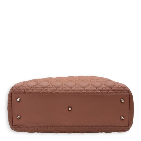 Cannage Tote bag in Lambskin, Silver Hardware - Image 6