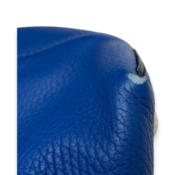 LockIt PM Blue Top Handle Bag in Calfskin, Gold hardware - Image 10