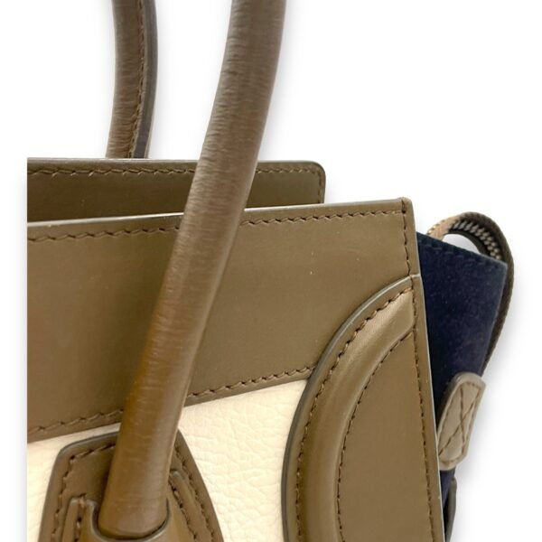 Luggage Top Handle Bag Micro Multi-colour in Calfskin - Image 9