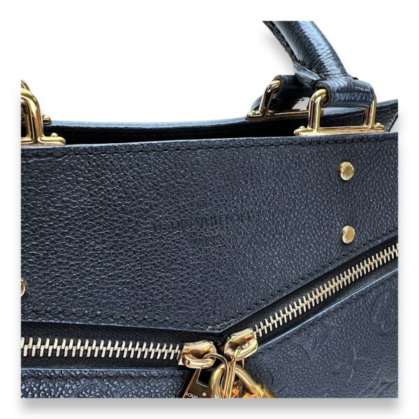 Sully PM Black Top Handle Bag in Monogram Empreinte Leather, Gold hardware - Image 9