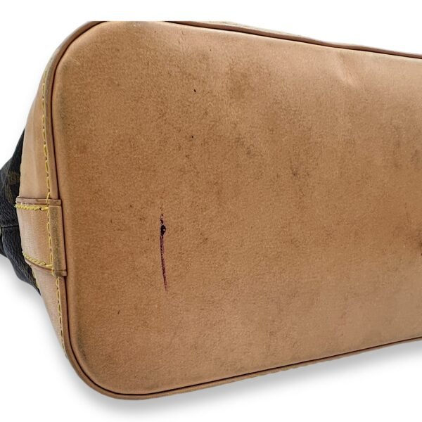 Lockit PM Brown Top Handle Bag in Monogram Coated Canvas, Gold hardware - Image 9