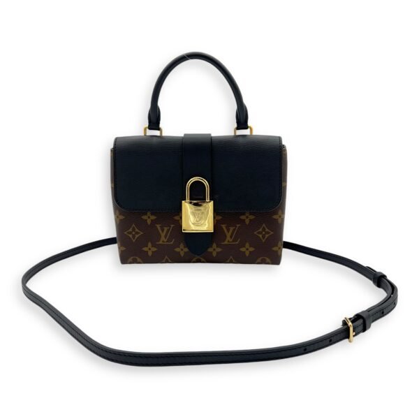 Locky BB Brown Top Handle Bag in Monogram Coated Canvas, Gold hardware - Image 12