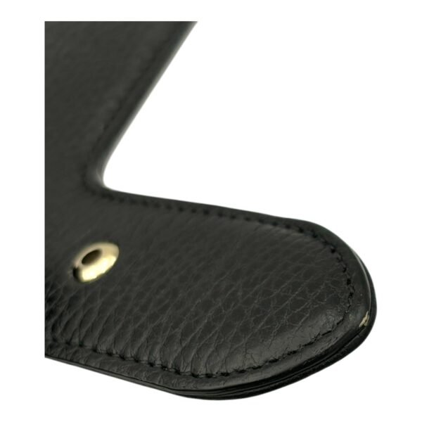 Interlocking G Shoulder Bag Black in Calfskin, Gold hardware - Image 10