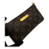 Milla Pouch MM Brown in Monogram Coated Canvas, Gold hardware - Image 9
