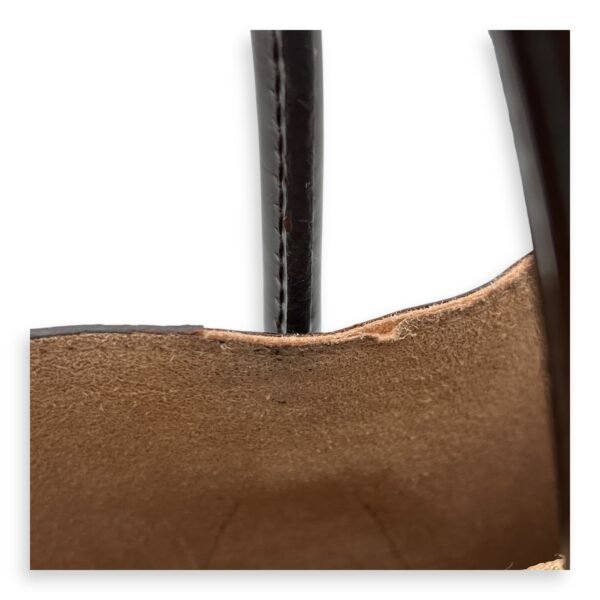 Kensington Top Handle Bag Brown in Coated Canvas, Gold hardware - Image 9