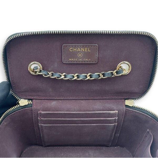 CC Vanity Bag Black in Lambskin, Gold hardware - Image 9