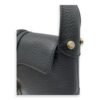 Logo Shoulder Bag Black in Calfskin, Gold hardware - Image 13