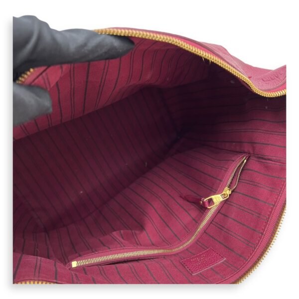 Lumineuse PM Red Tote Bag in Empreinte Leather, Gold hardware - Image 9