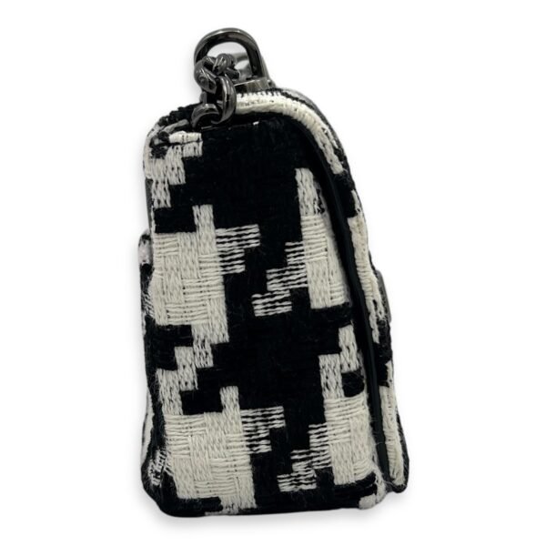 Caro Small Multi-colour Shoulder Bag in Tweed, Silver hardware - Image 3