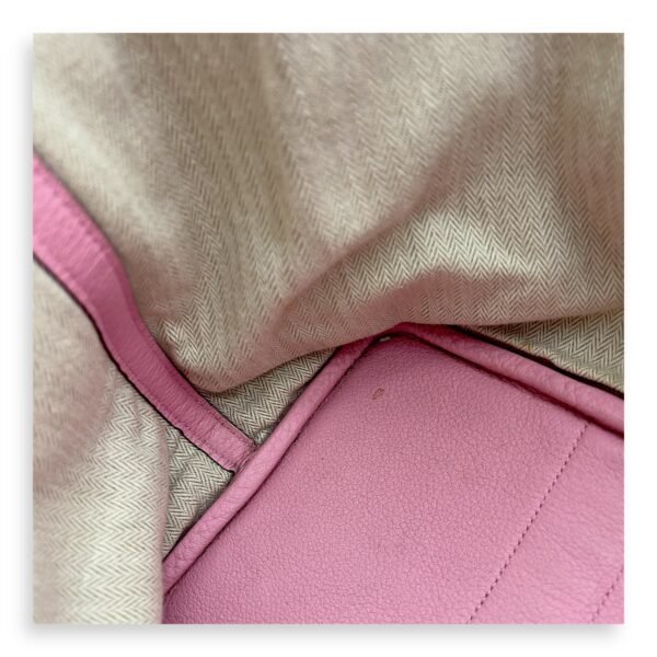 Garden Party 36 Sakura Pink Top Handle Bag in Negonda, Palladium hardware - Image 9