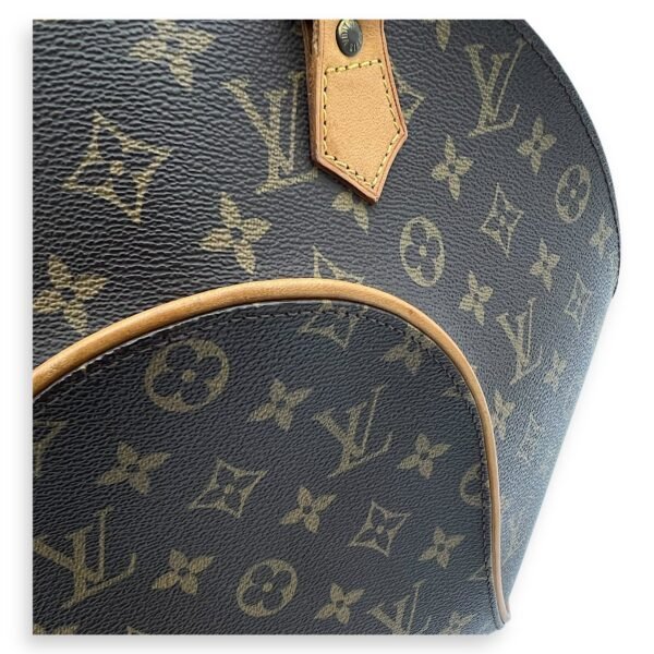 Ellipse Top Handle Bag Brown in Monogram Coated Canvas, Gold hardware - Image 9