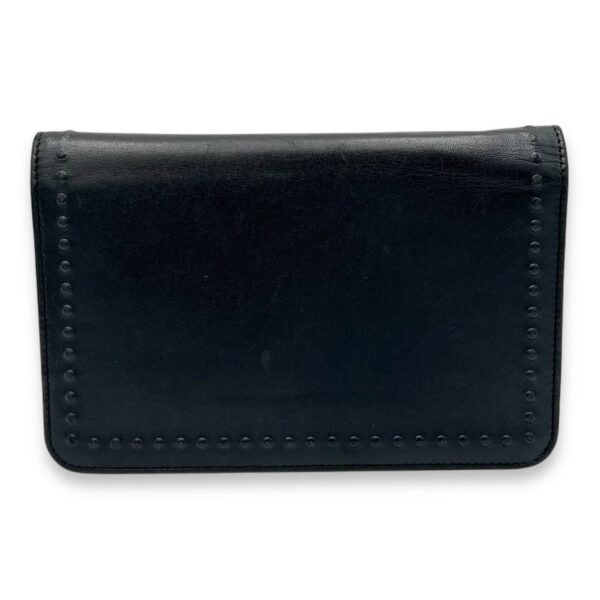 CC Black Wallet On Chain in Lambskin, Silver hardware - Image 2