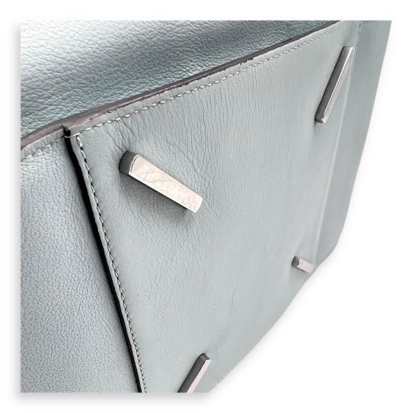 Hammock Medium Blue Top Handle Bag in Calfskin, Silver hardware - Image 9