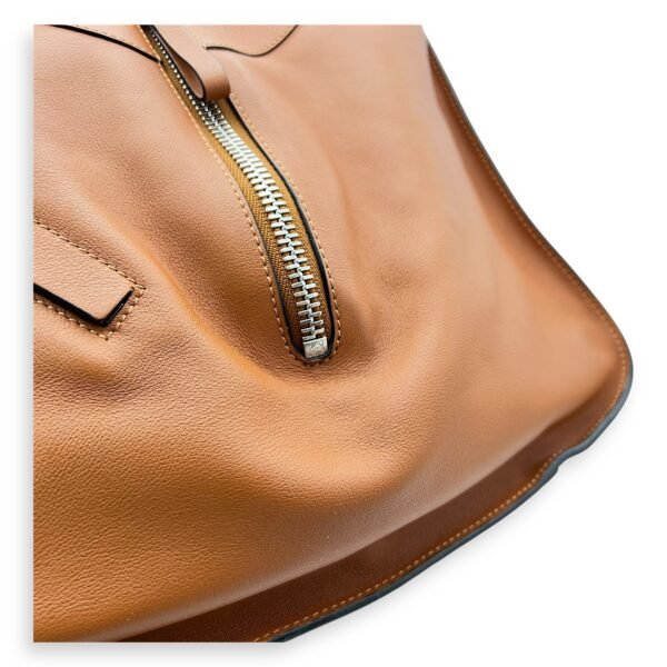 Hammock Medium Brown Shoulder Bag in Calfskin, Silver hardware - Image 9