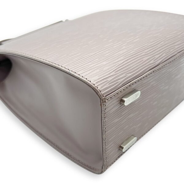 Figari Shoulder Bag Grey in Epi Leather, Silver hardware - Image 9