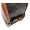 Folco Shoulder Bag Brown in Coated Canvas, Gold hardware - Image 9