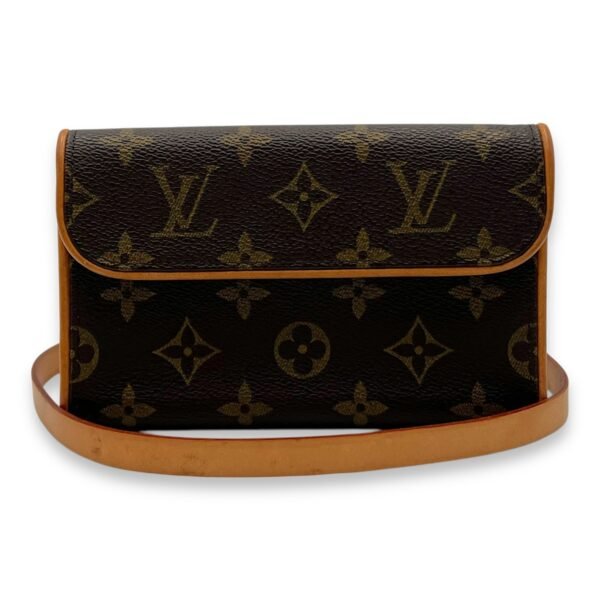 Florentine Belt Bag Brown in Monogram Coated Canvas, Gold hardware - Image 9