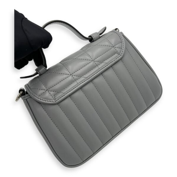 Marmont Top Handle Bag Blue in Calfskin, Gunmetal hardware - Image 9